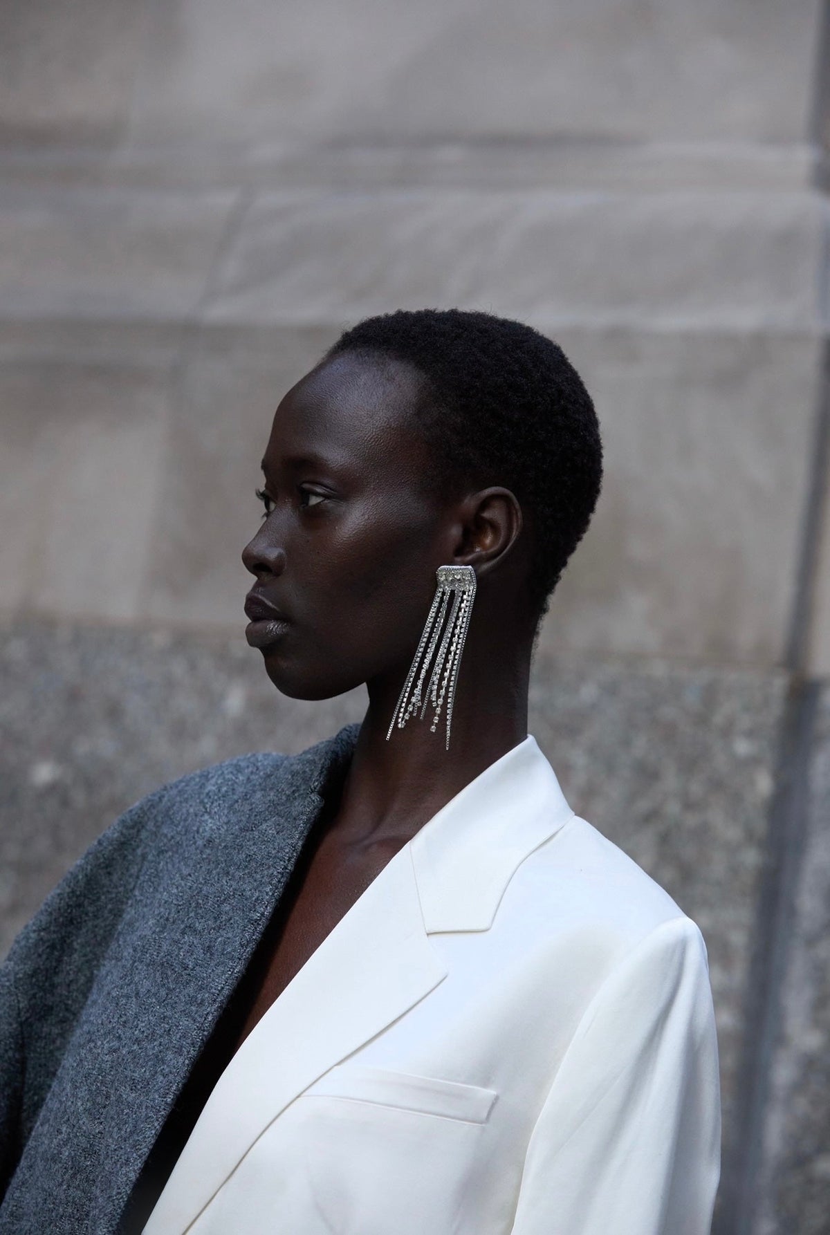 Argent Earrings