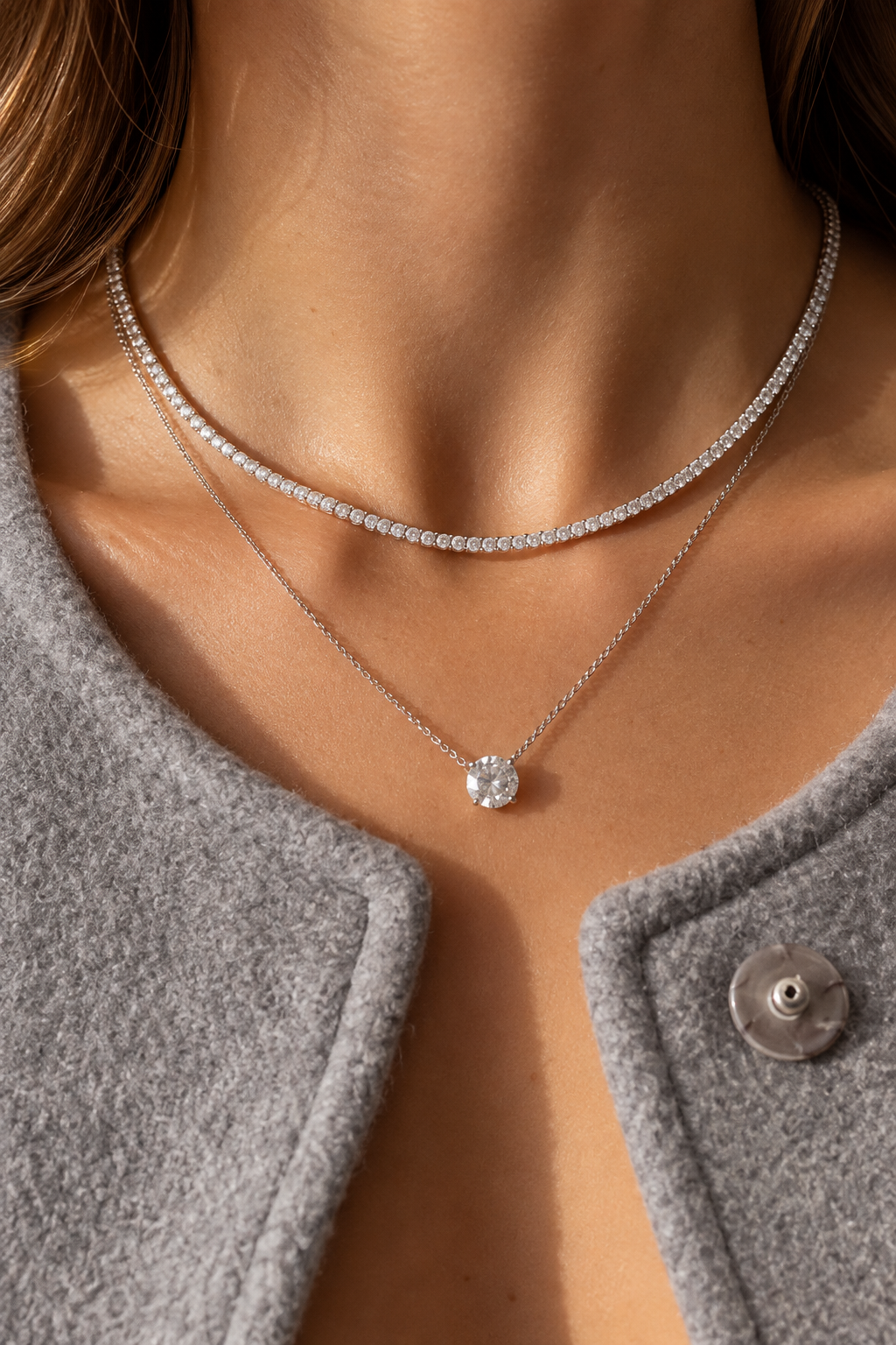 Classic Tennis Necklace by MÄHA & MORENA
