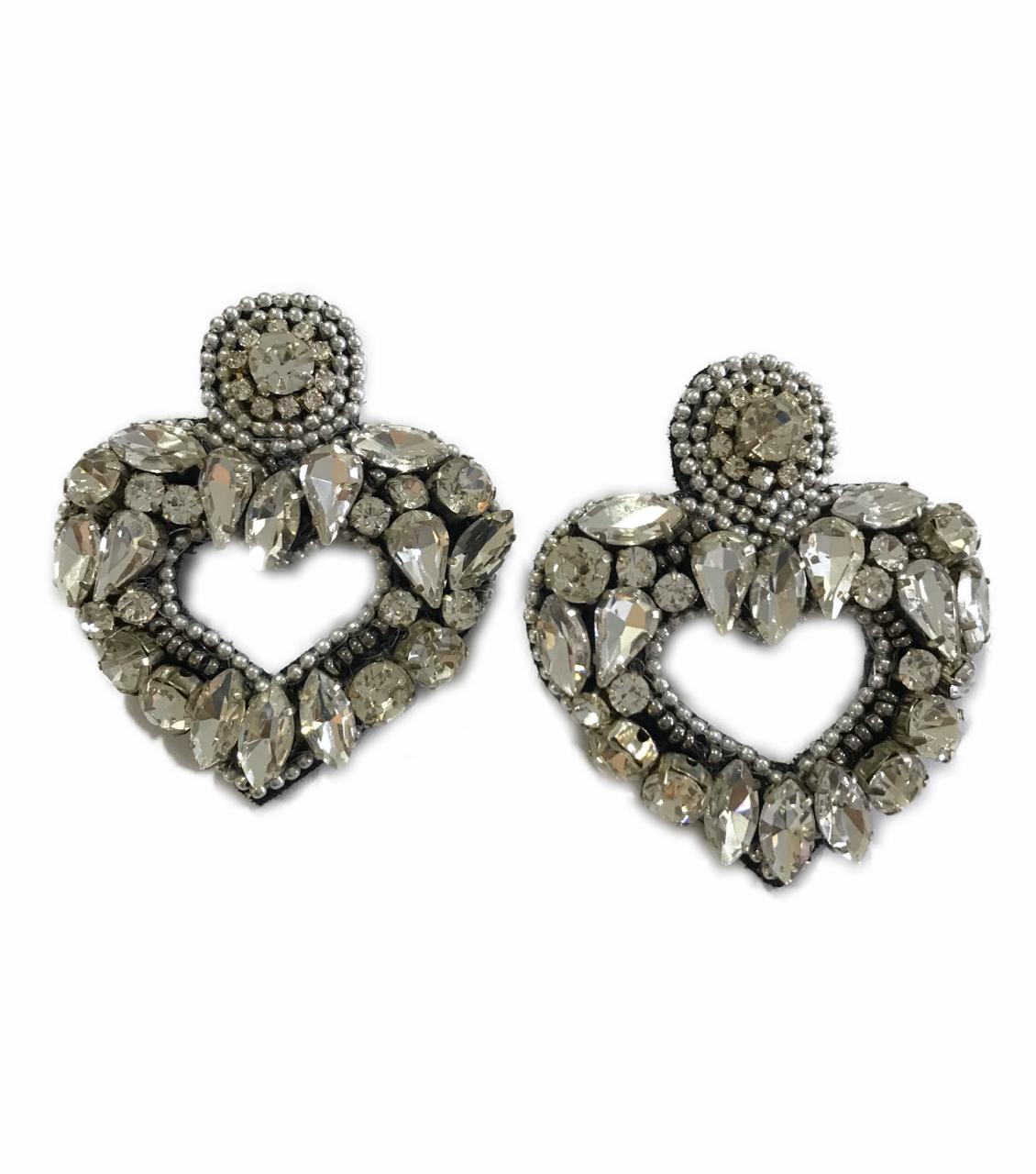 Crystal Heart Earrings